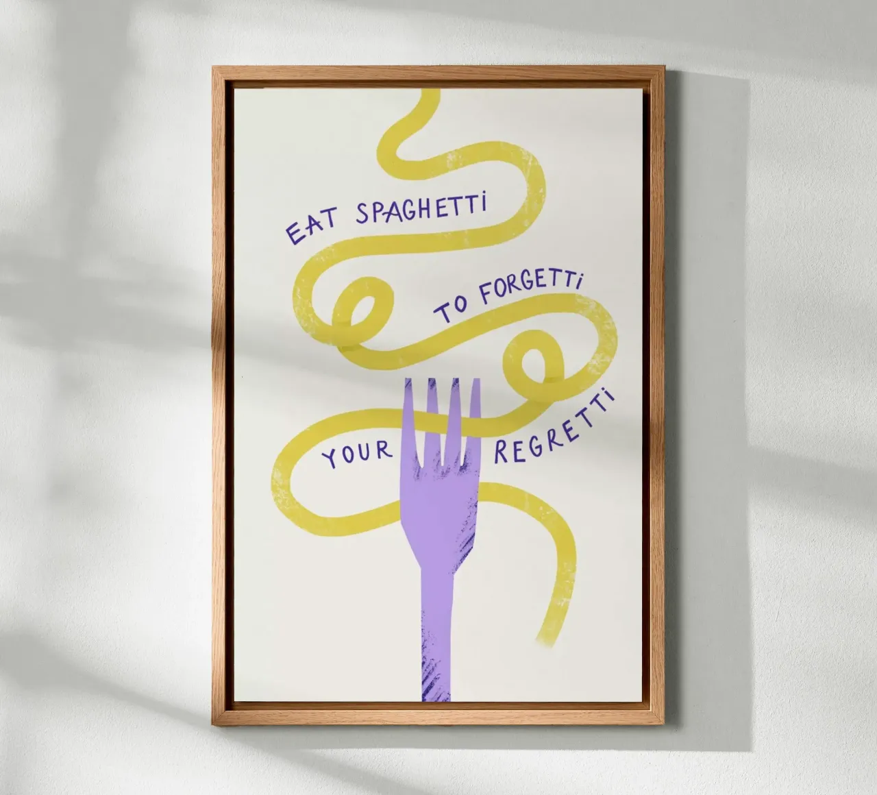 Eat Spaghetti alluminio dibond da Pure