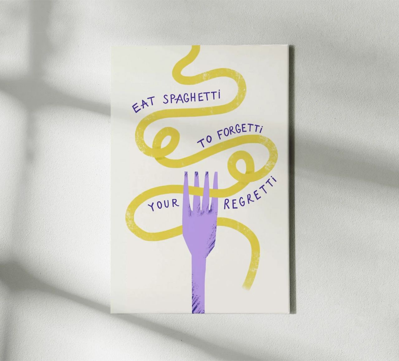 Eat Spaghetti canvas by Pure
