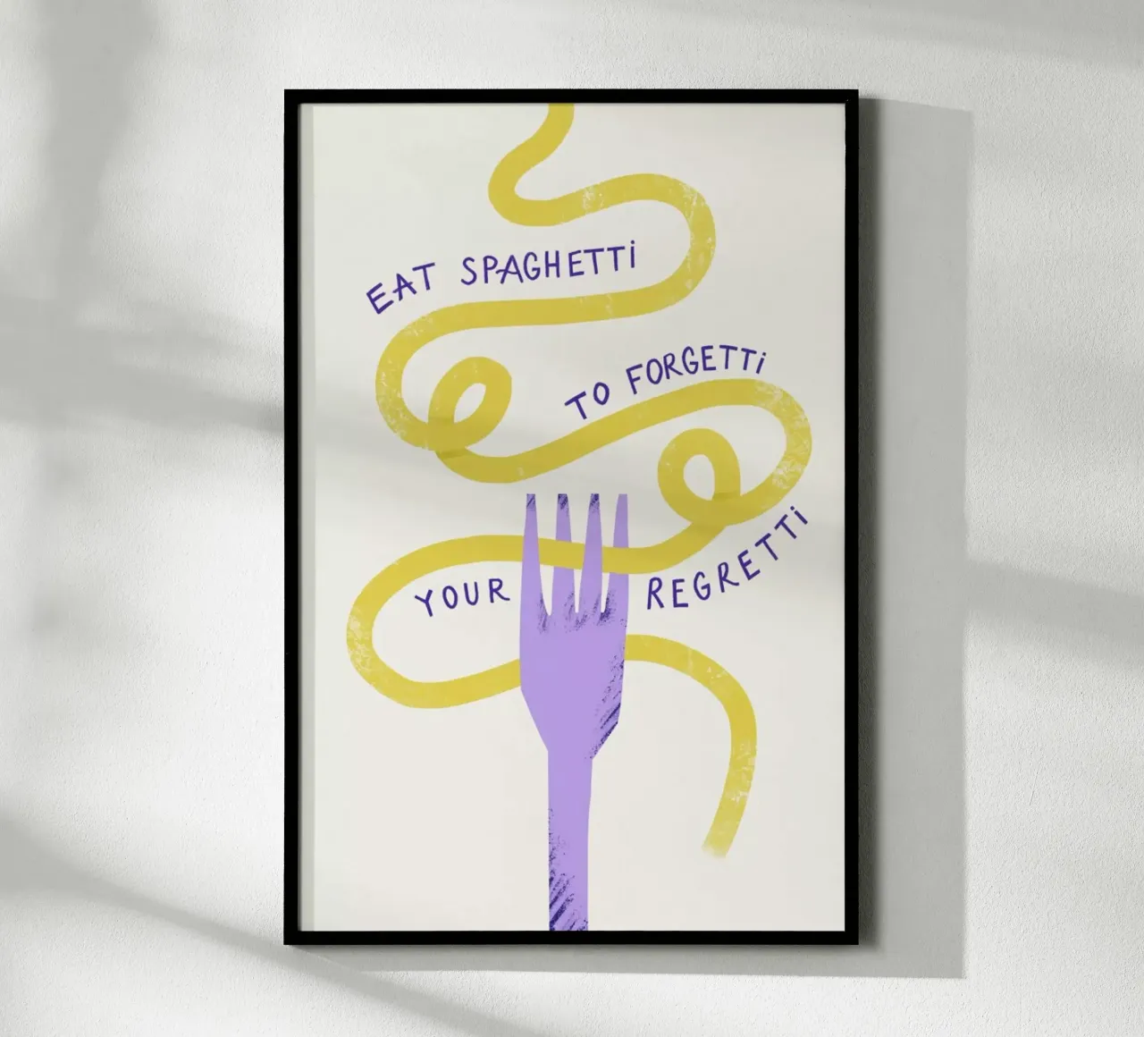 Eat Spaghetti Poster von Pure