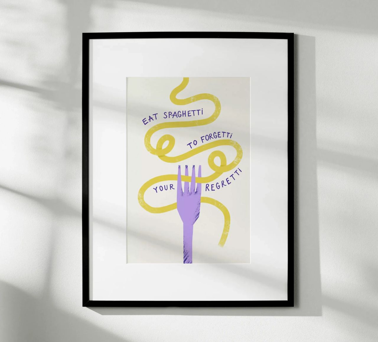 Eat Spaghetti Poster von Pure