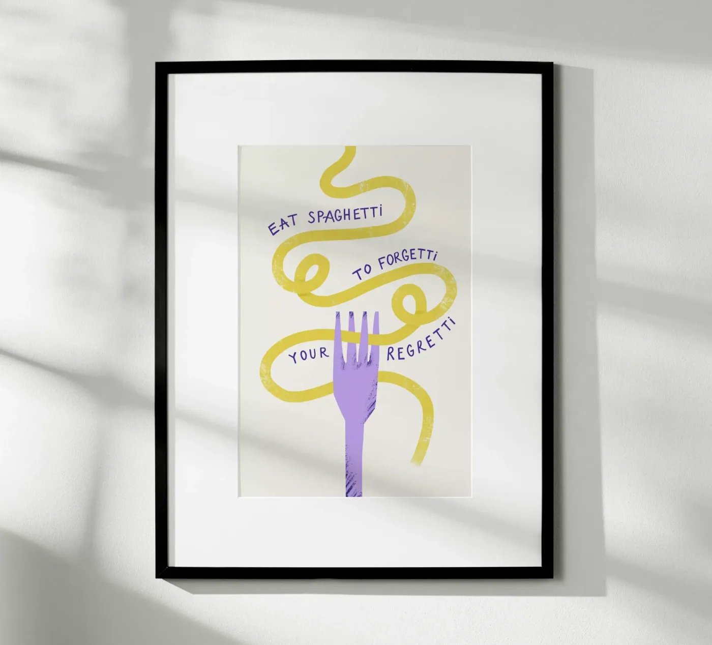 Eat Spaghetti Poster von Pure