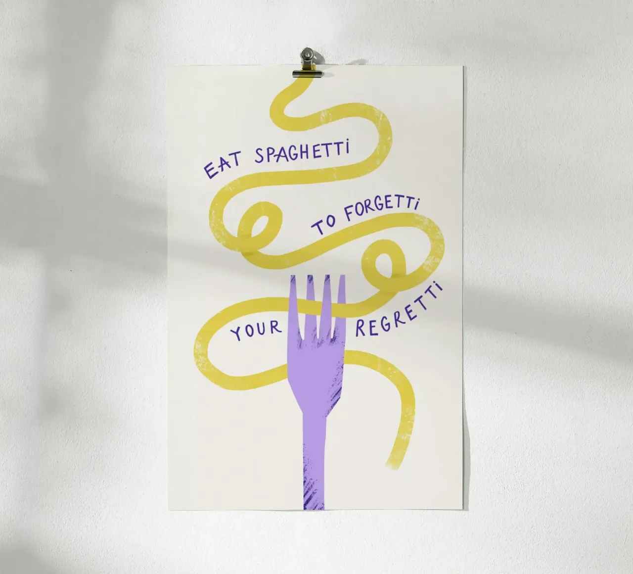 Eat Spaghetti Poster von Pure