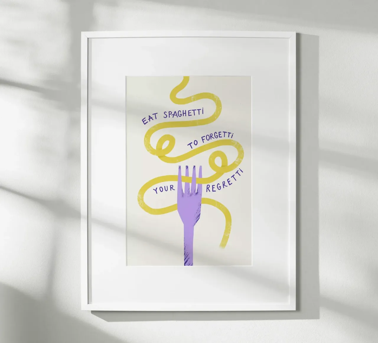 Eat Spaghetti Poster von Pure