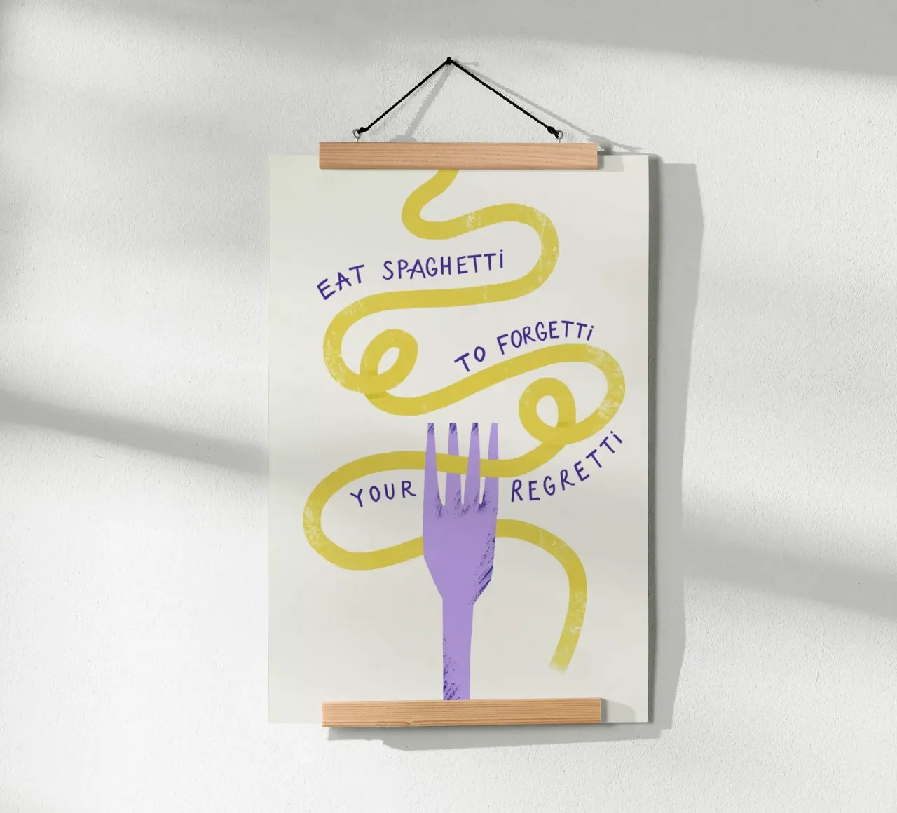 Eat Spaghetti Poster von Pure