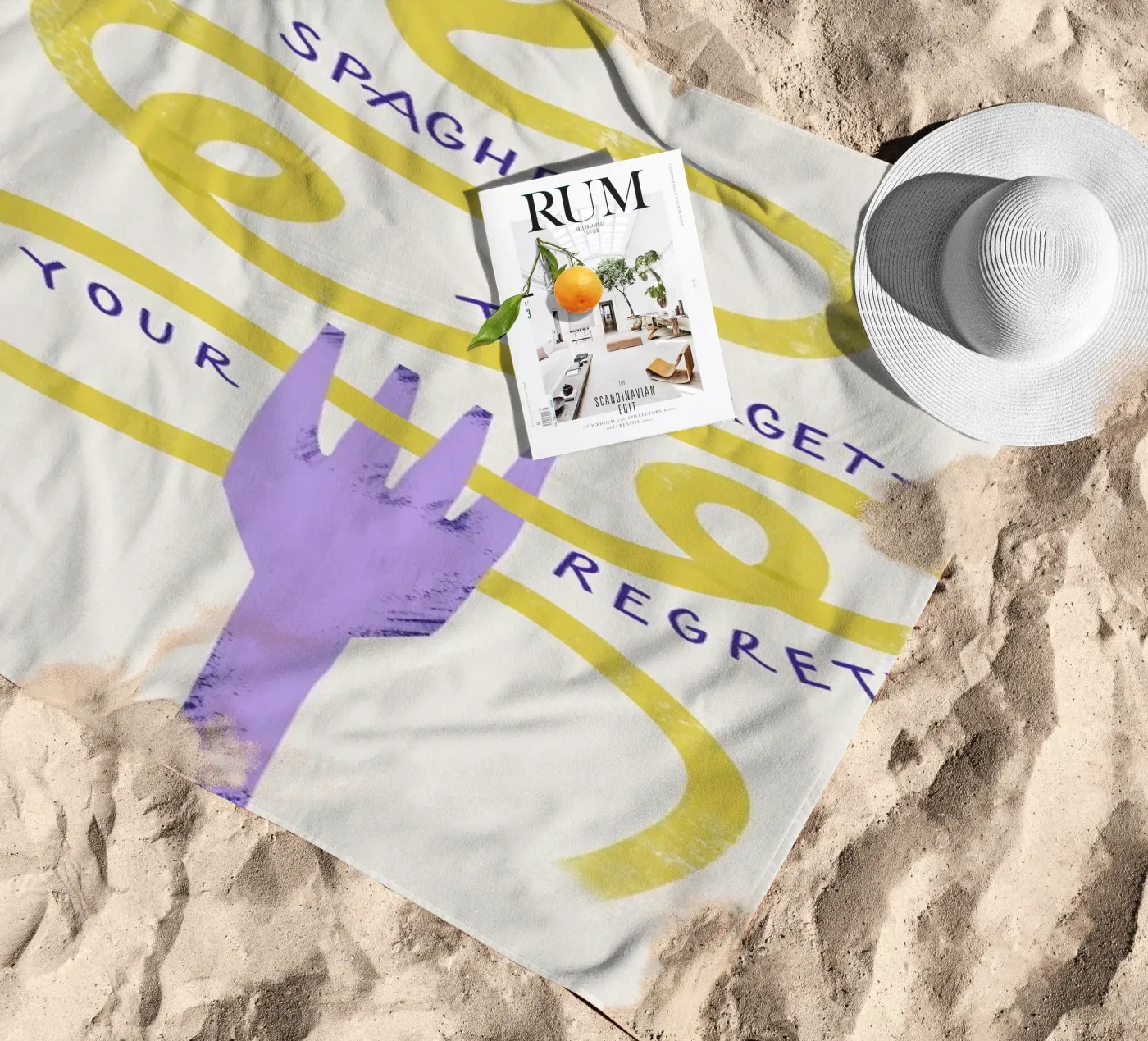 Eat Spaghetti telo mare da Pure