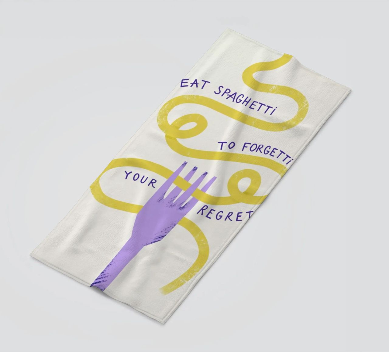 Eat Spaghetti serviette de plage de Pure