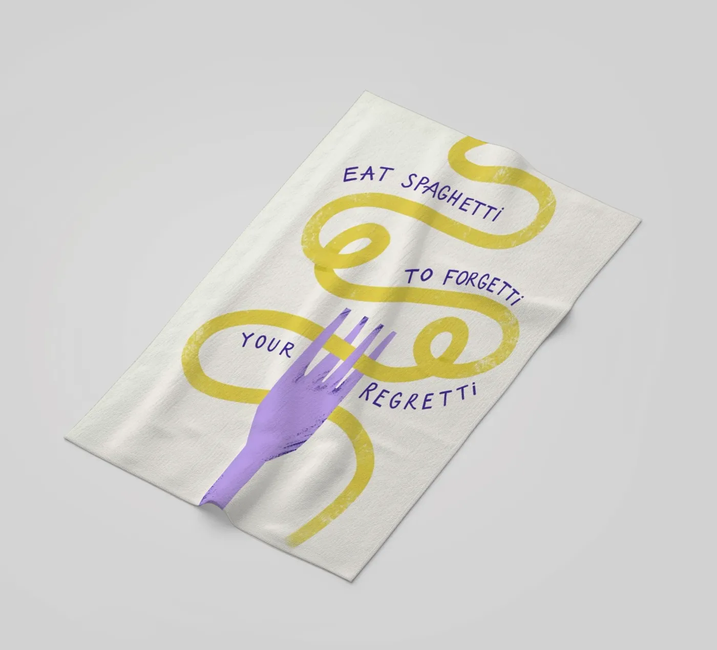 Eat Spaghetti telo mare da Pure