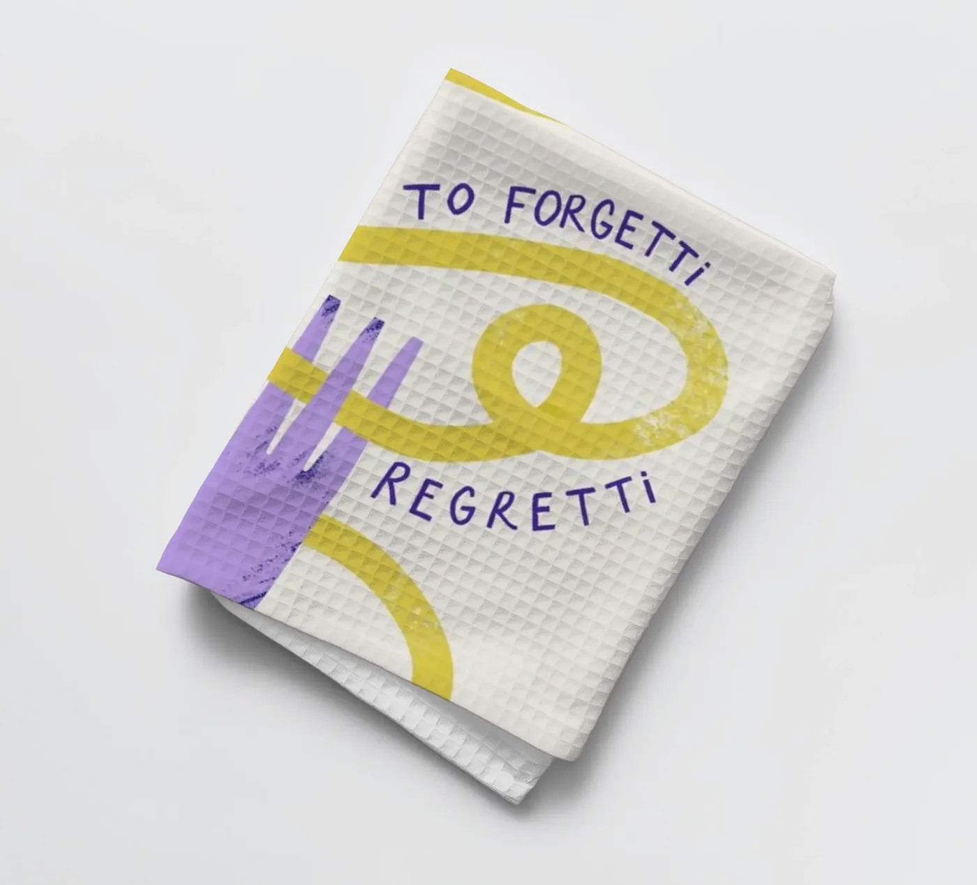 Eat Spaghetti tea towel by Pure