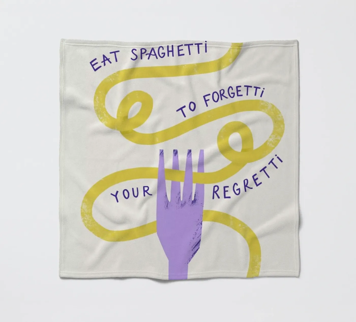 Eat Spaghetti fleece blanket by Pure