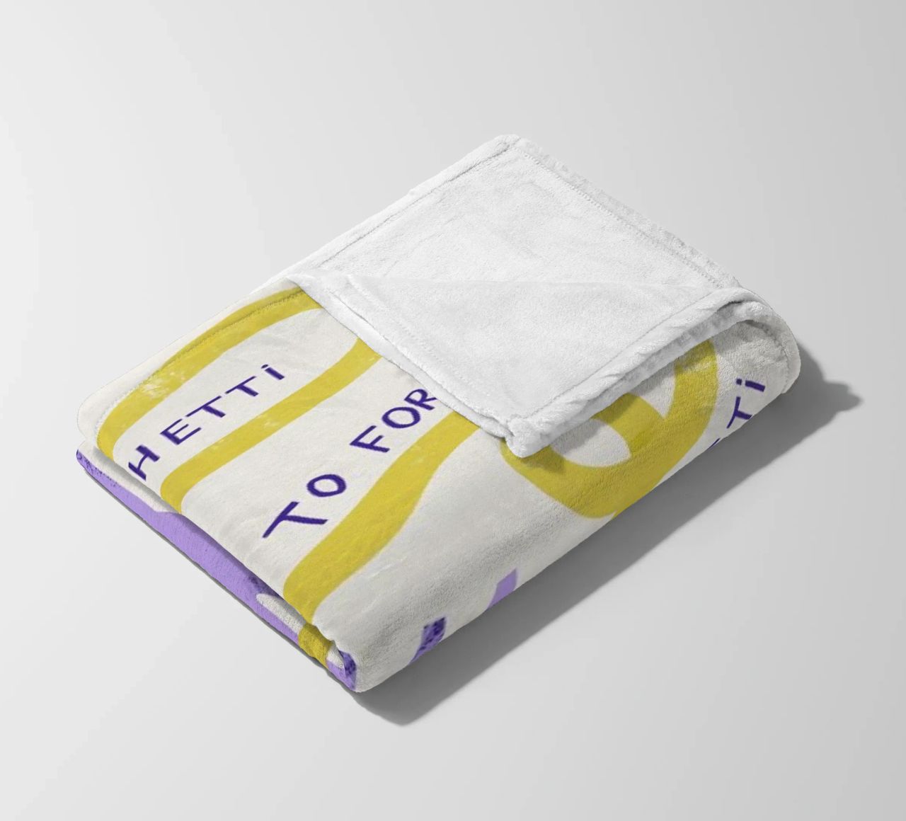 Eat Spaghetti fleece blanket by Pure