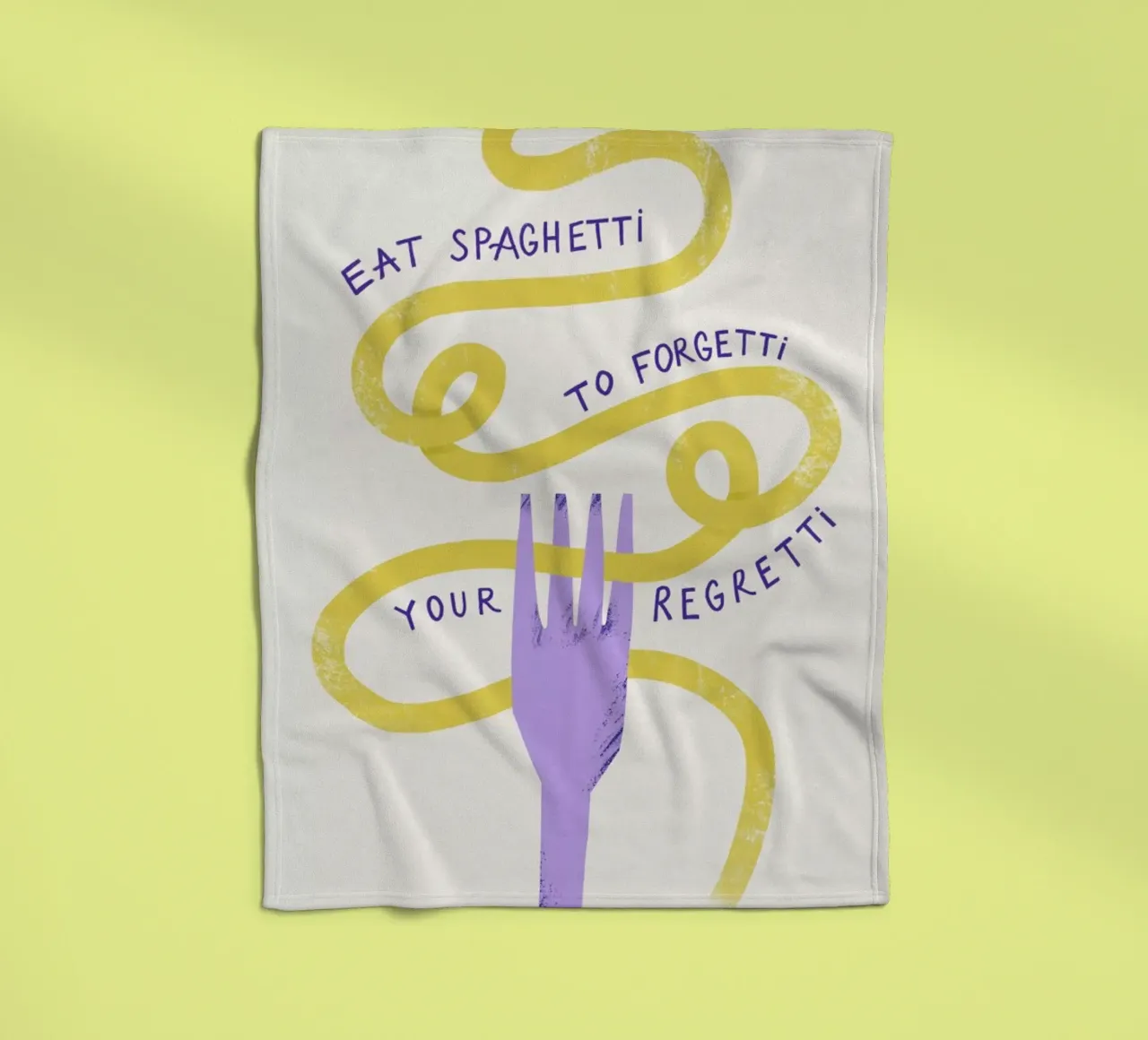Eat Spaghetti coperta in pile da Pure