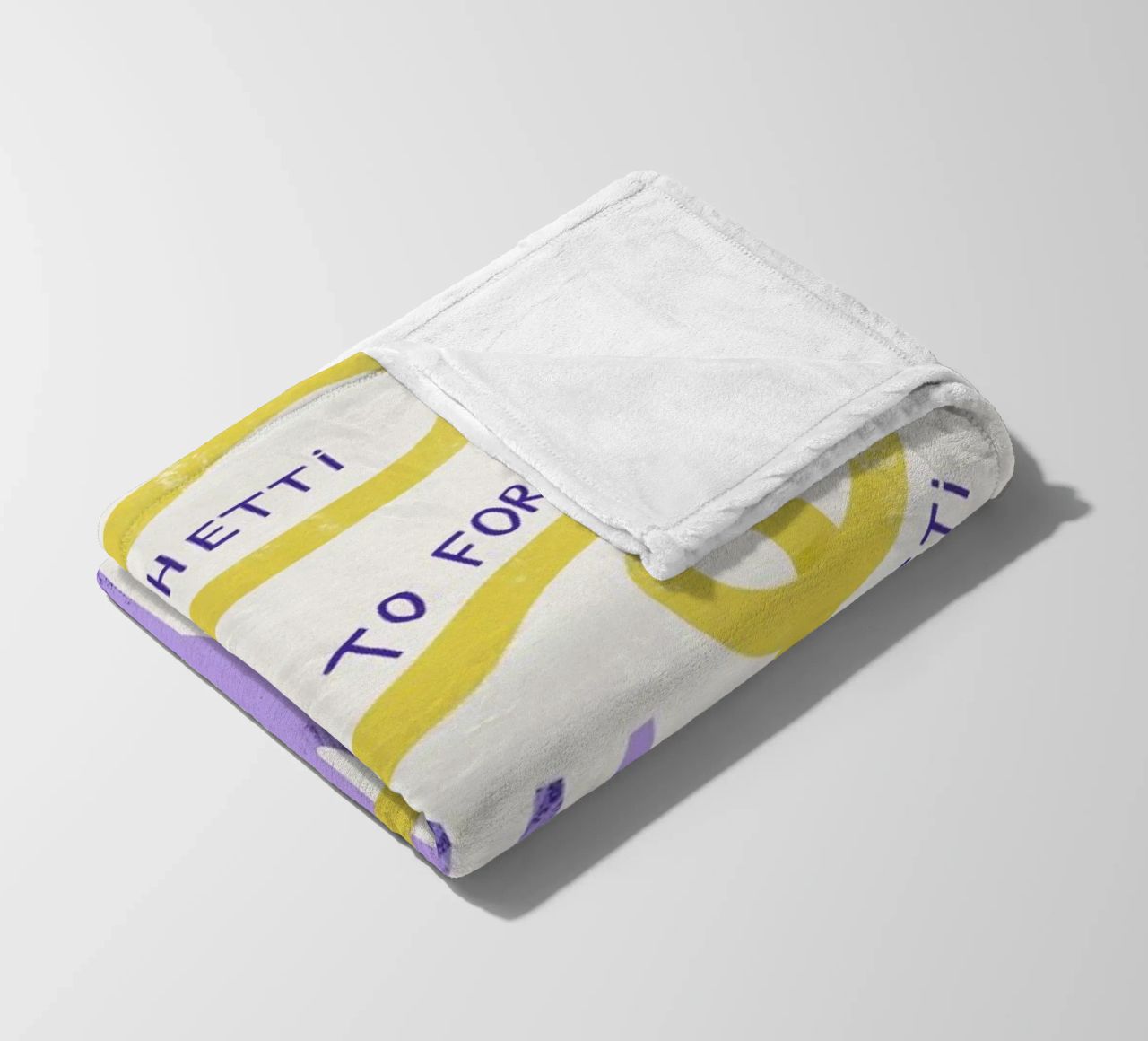 Eat Spaghetti fleece blanket by Pure
