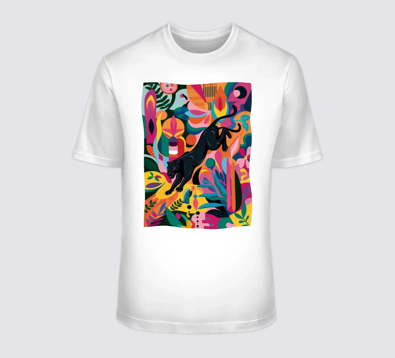 La caccia ai fiori della pantera t-shirt da Paez Harmony