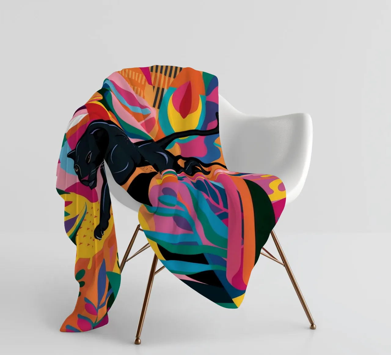 La caccia ai fiori della pantera coperta in pile da Paez Harmony