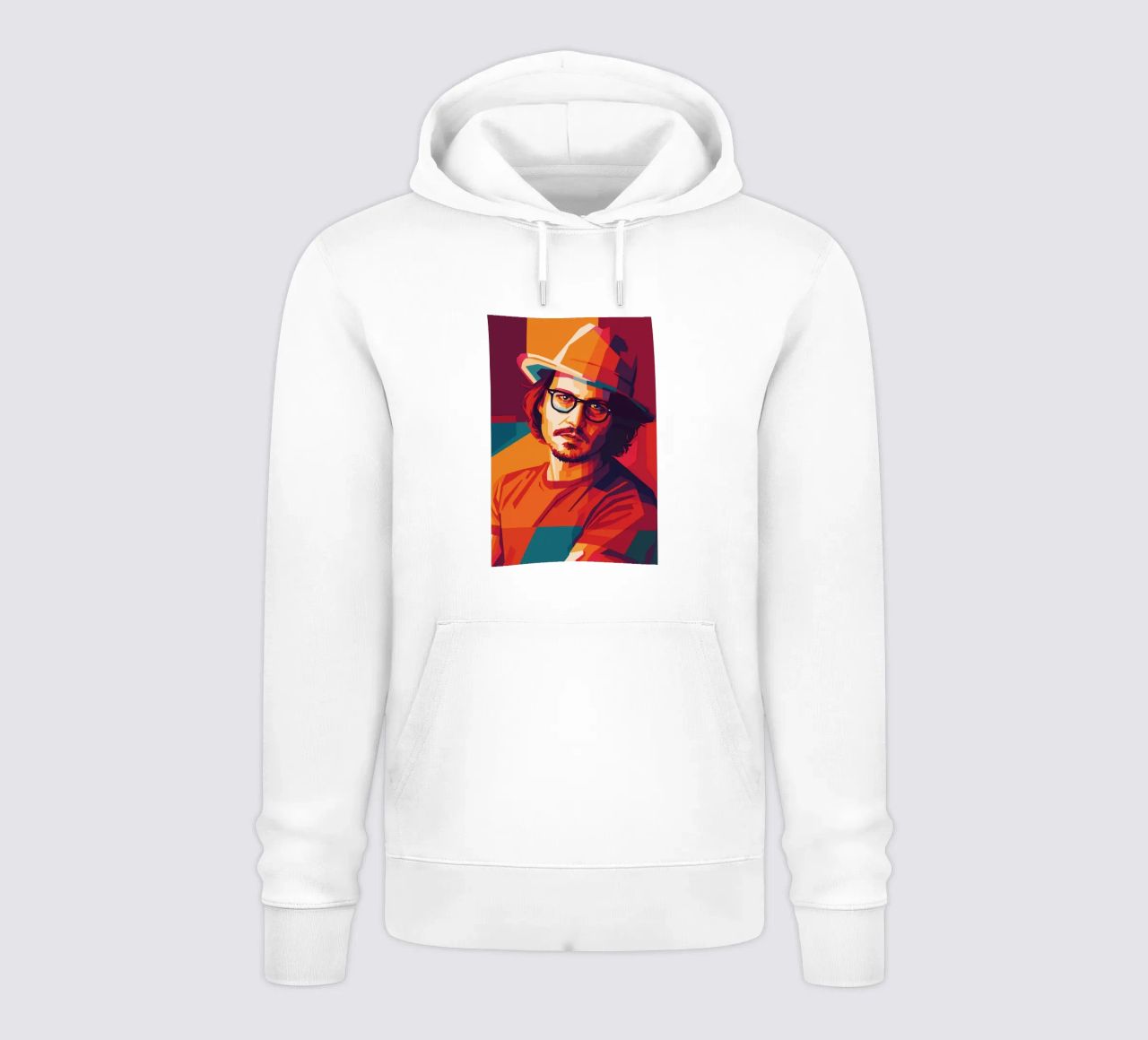 johnny deep retro pop art wpap felpa con cappuccio da aiswa