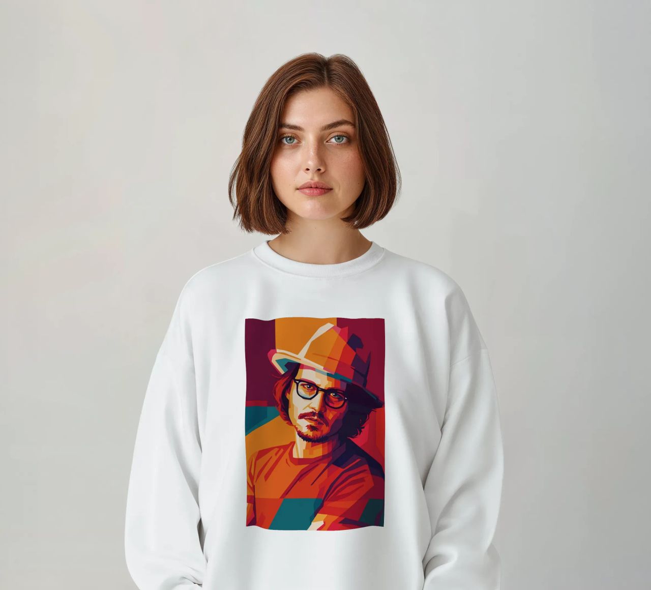 johnny deep retro pop art wpap sudadera de aiswa
