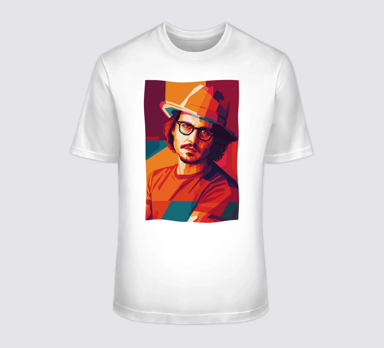 johnny deep retro pop art wpap t-shirt da aiswa