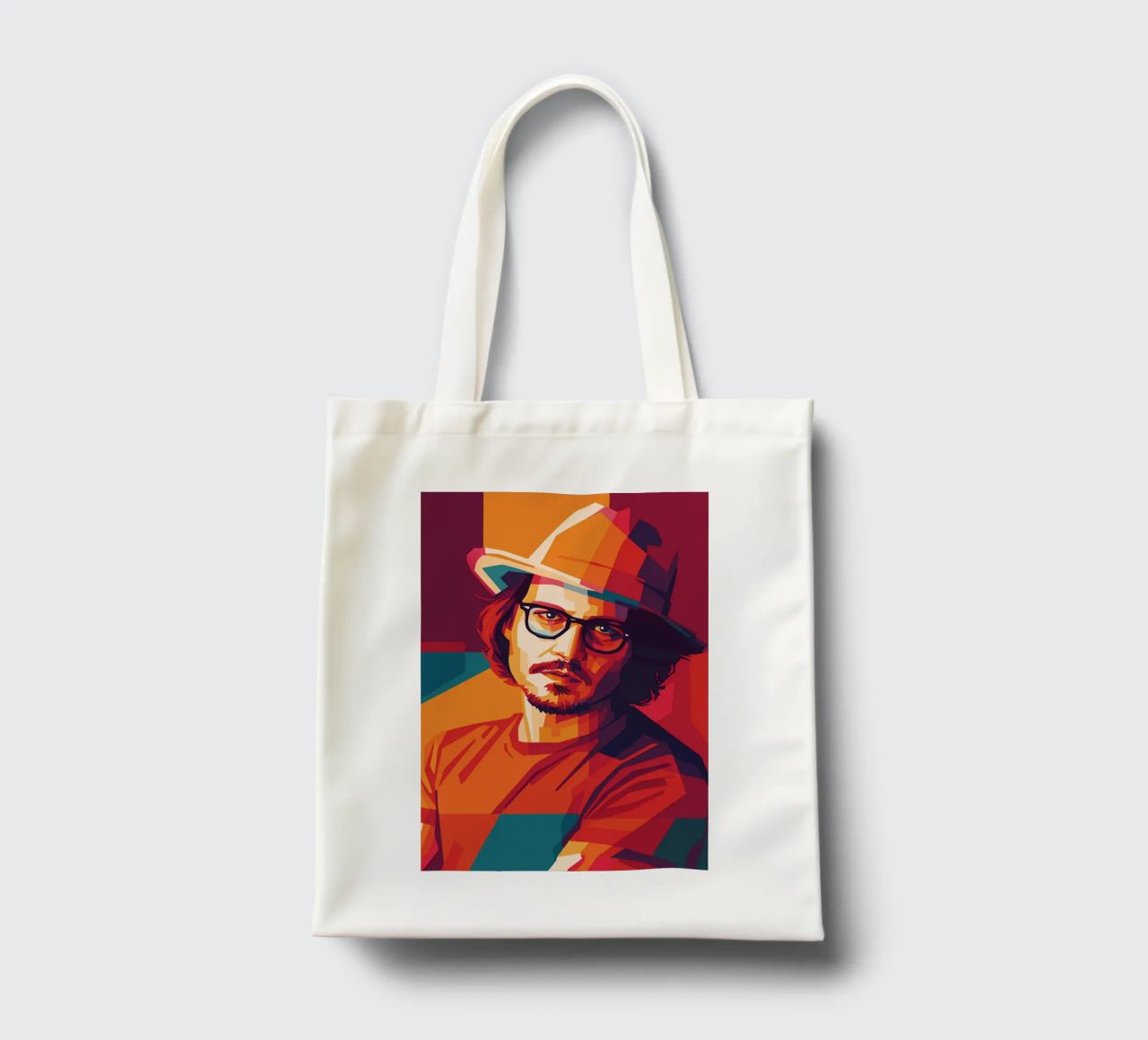 johnny deep retro pop art wpap borsa in juta da aiswa