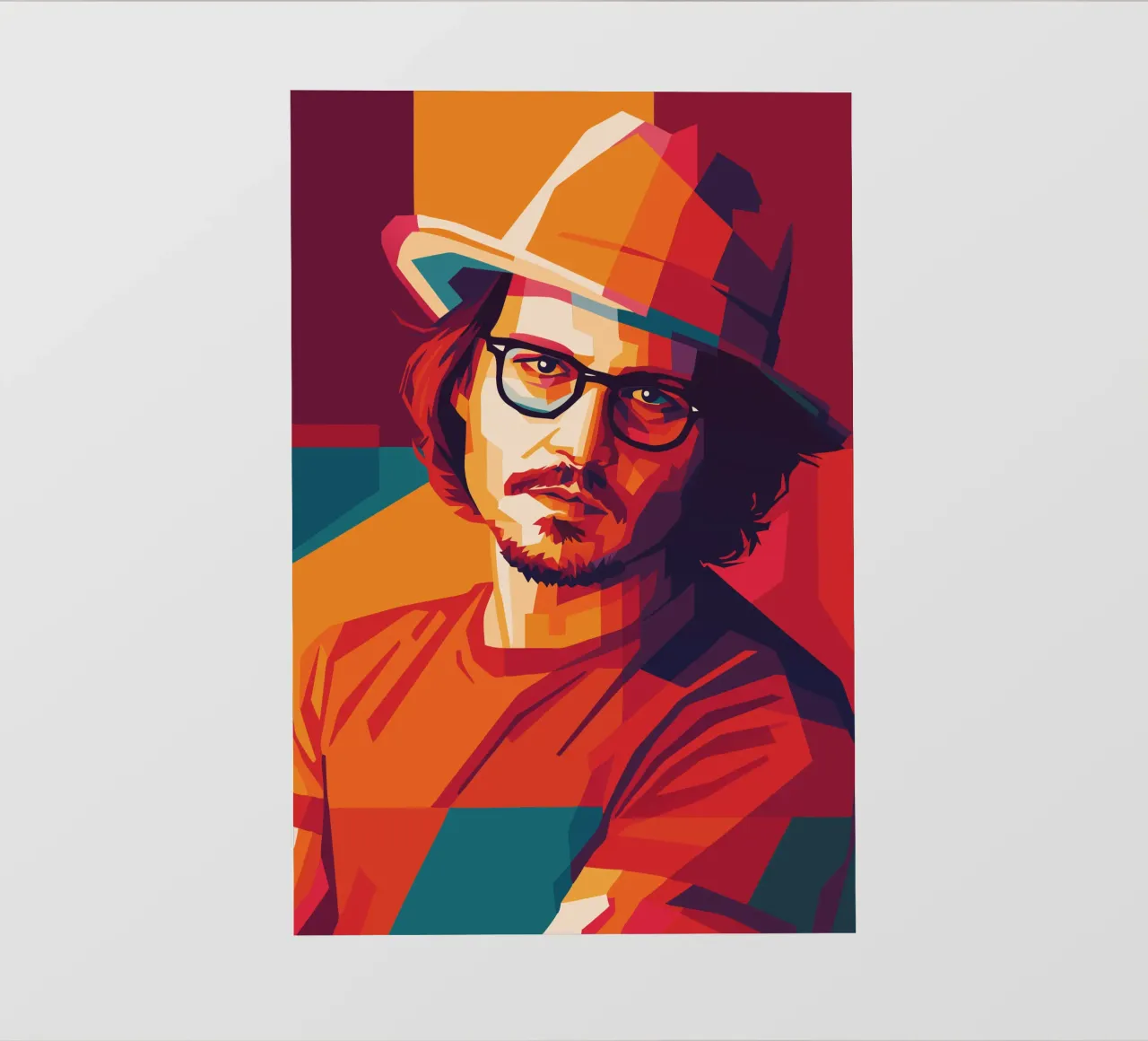 johnny deep retro pop art wpap telo in pvc da aiswa