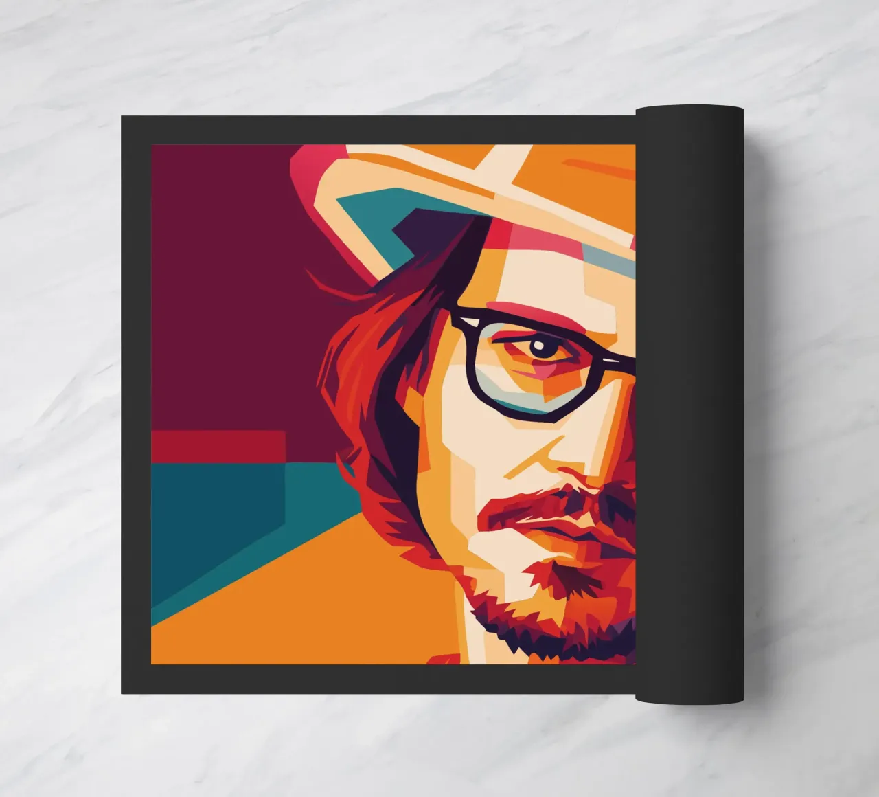 johnny deep retro pop art wpap zerbino da aiswa