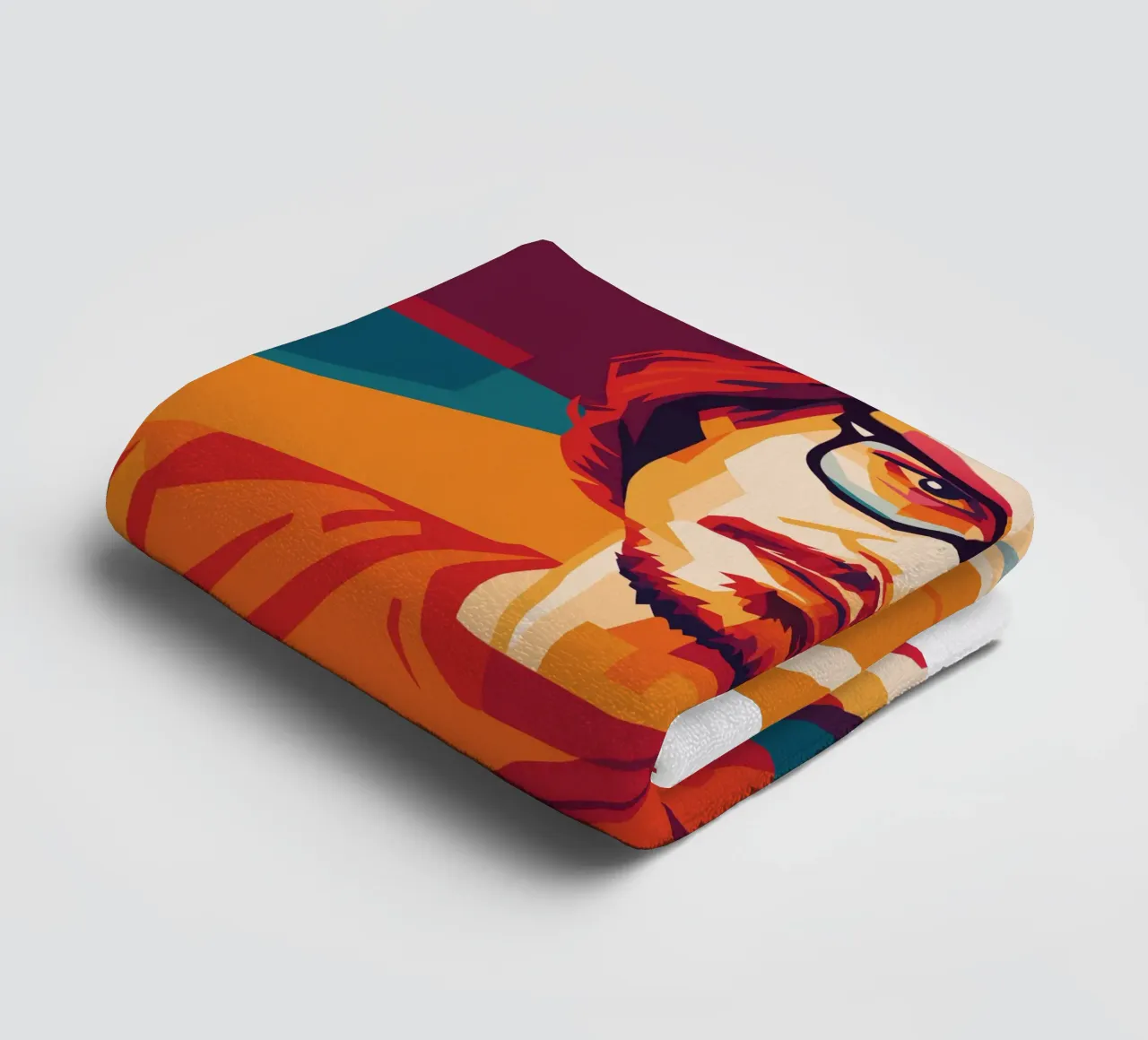 johnny deep retro pop art wpap asciugamano da bagno da aiswa