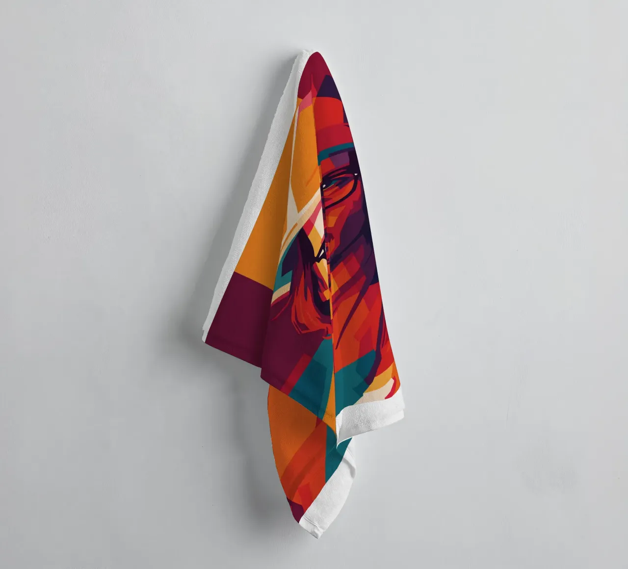 johnny deep retro pop art wpap asciugamano da bagno da aiswa