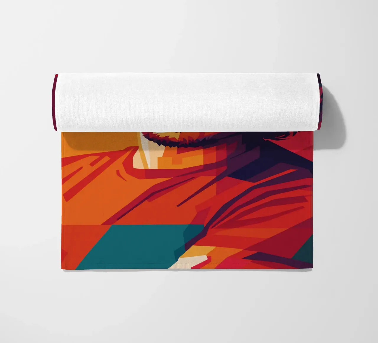 johnny deep retro pop art wpap beach towel by aiswa