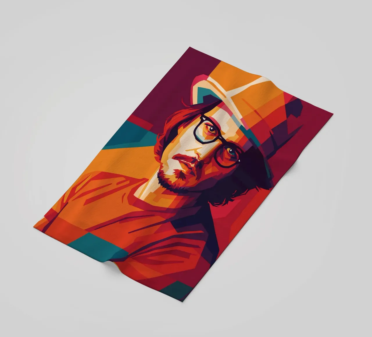 johnny deep retro pop art wpap toalla de playa de aiswa