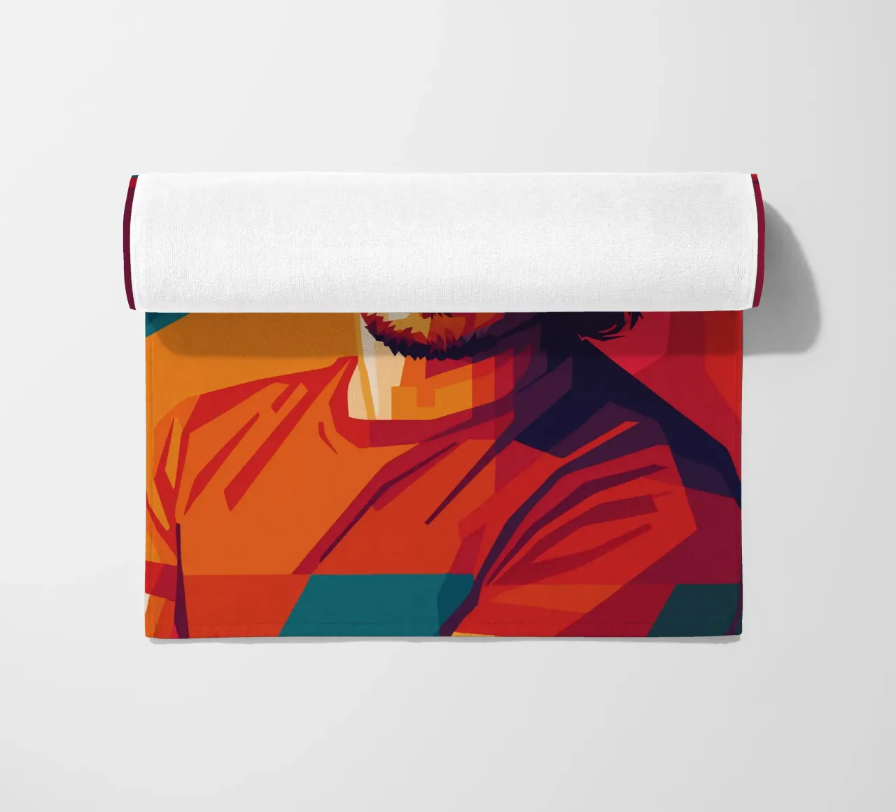 johnny deep retro pop art wpap beach towel by aiswa
