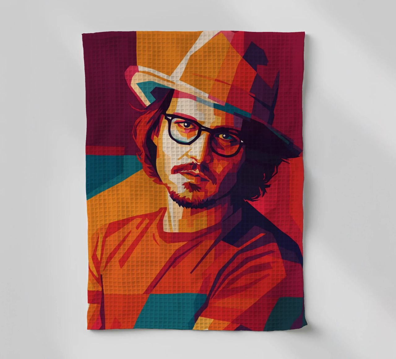 johnny deep retro pop art wpap canovaccio da cucina da aiswa