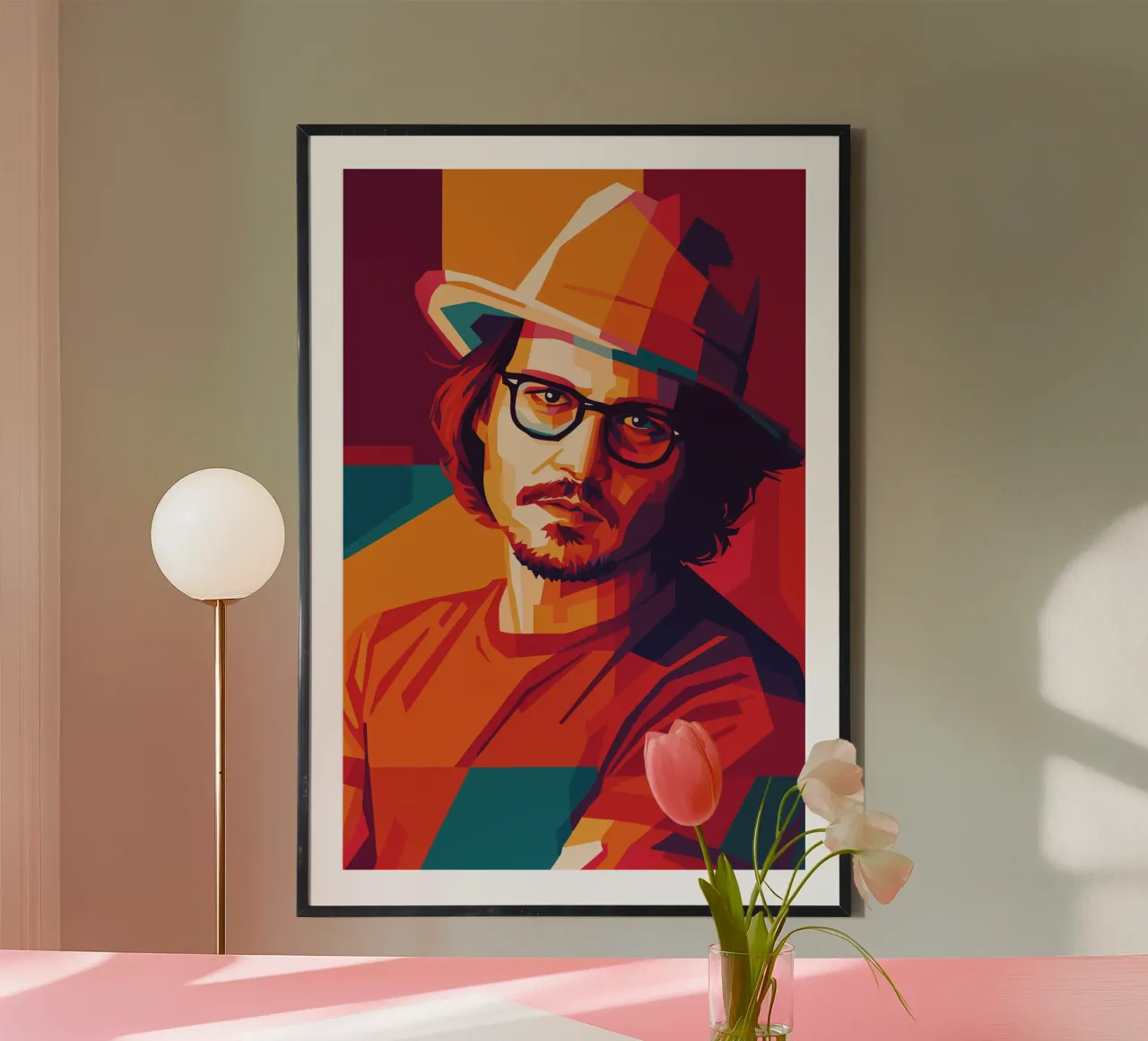 johnny deep retro pop art wpap poster da aiswa