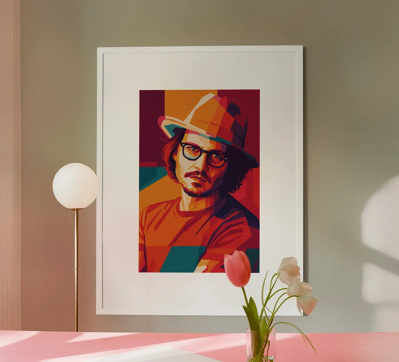 johnny deep retro pop art wpap poster da aiswa