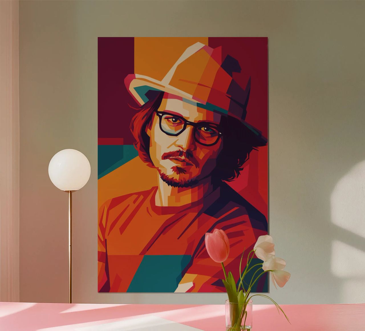 johnny deep retro pop art wpap carta hahnemühle da aiswa