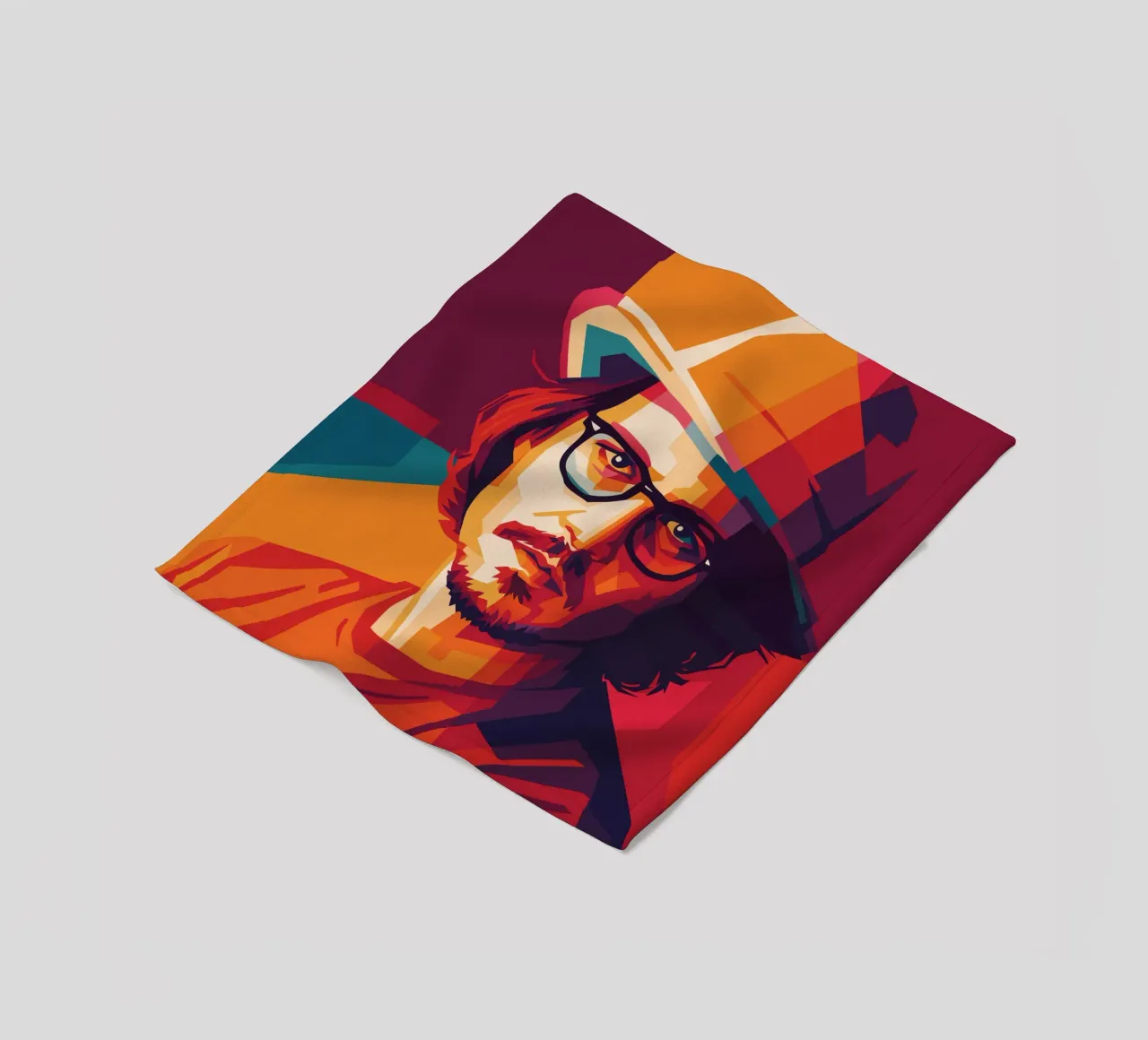 johnny deep retro pop art wpap manta de franela de aiswa