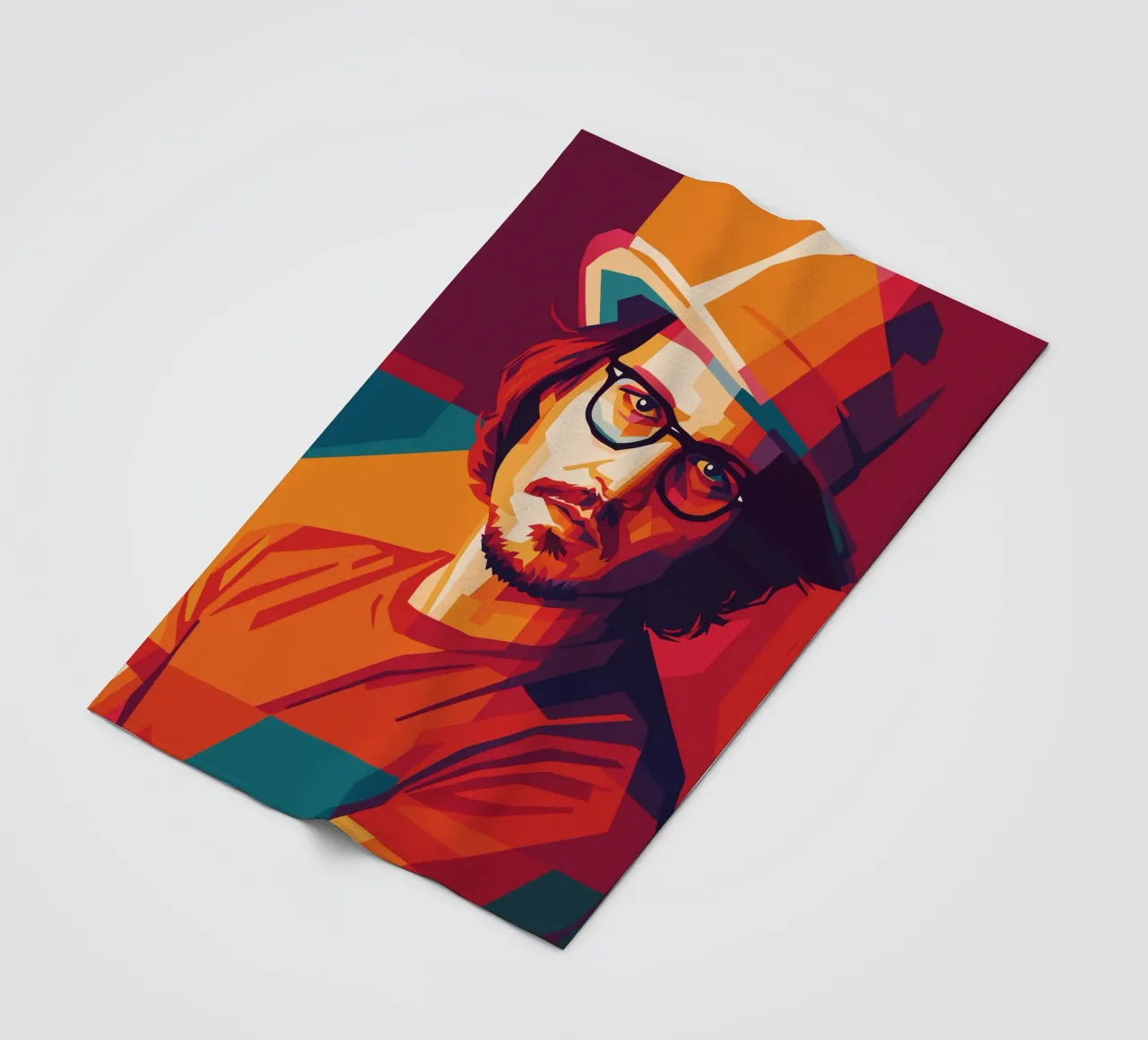 johnny deep retro pop art wpap manta de franela de aiswa