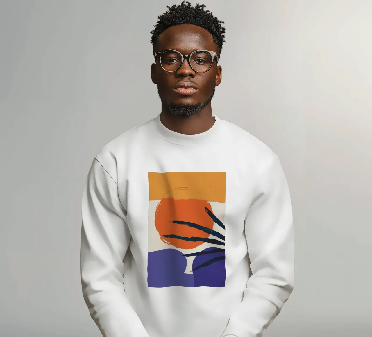 Inktwas Zonsondergang sweatshirt van Stone Patina