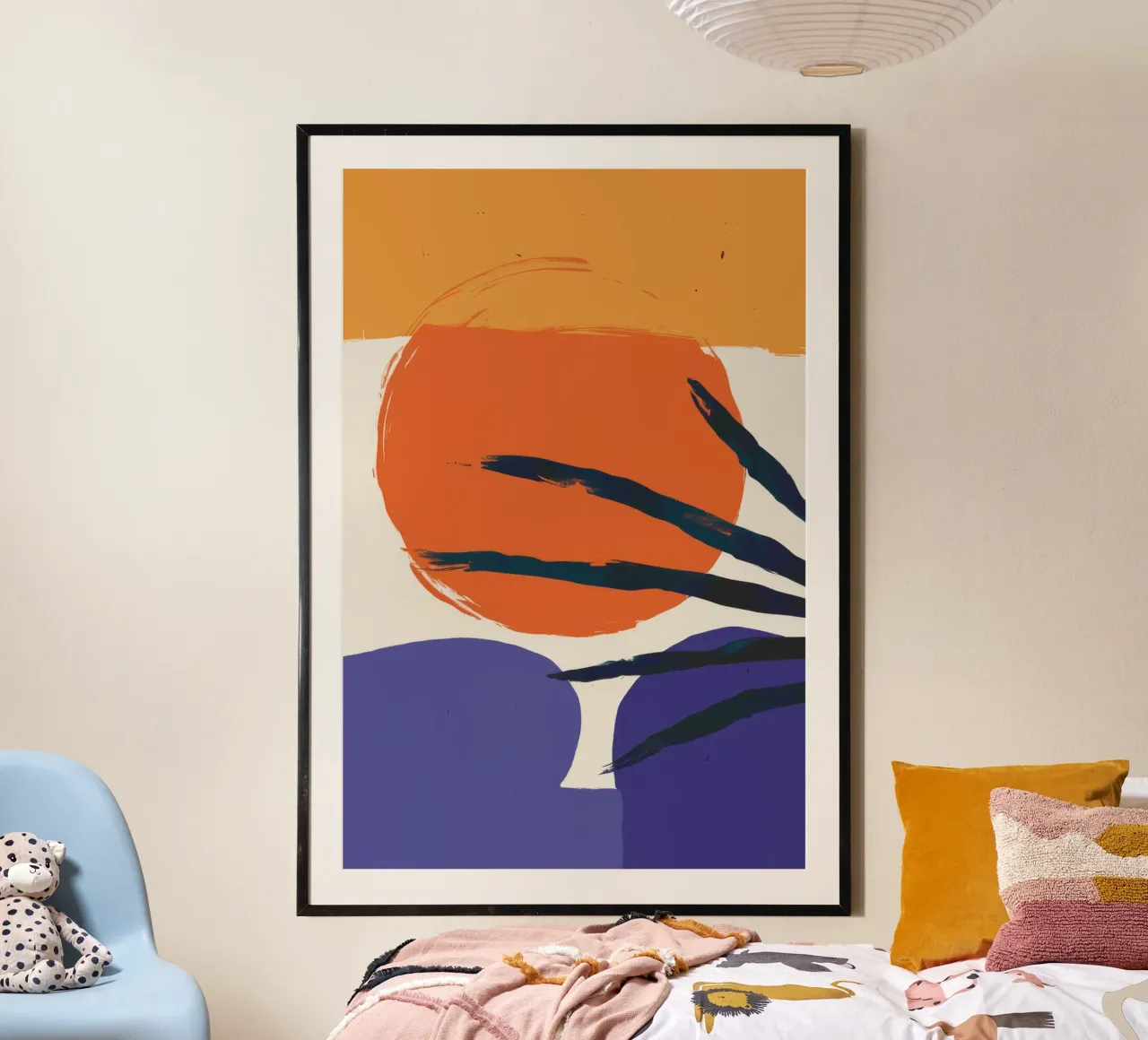 Tramonto con lavaggio a inchiostro poster da Stone Patina