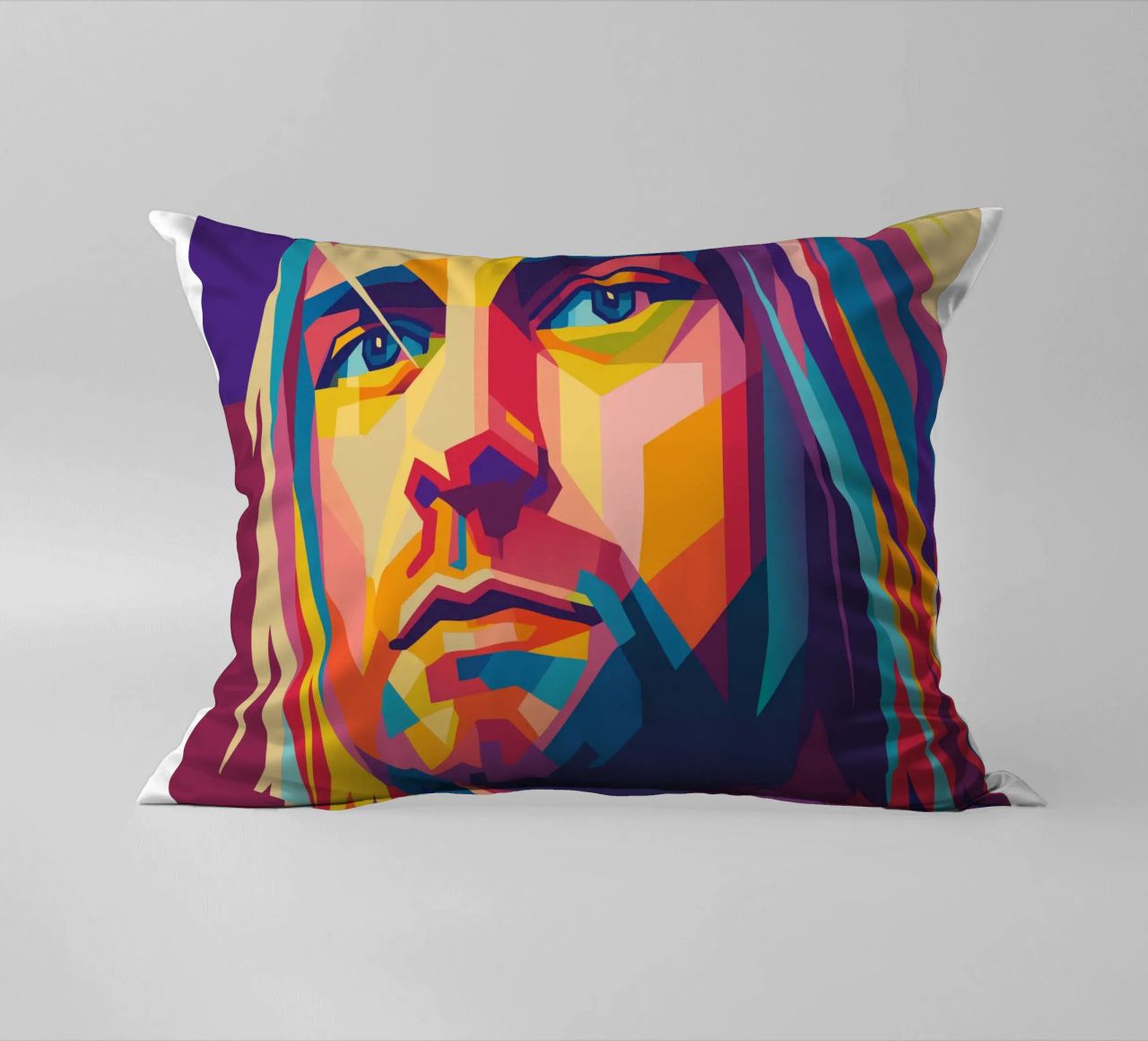 kurt cobain retro pop art wpap cuscino da aiswa