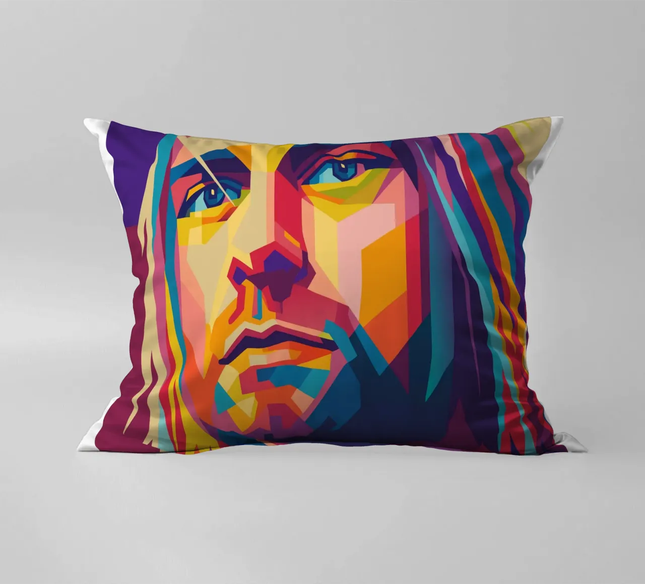 kurt cobain retro pop art wpap cojín de aiswa