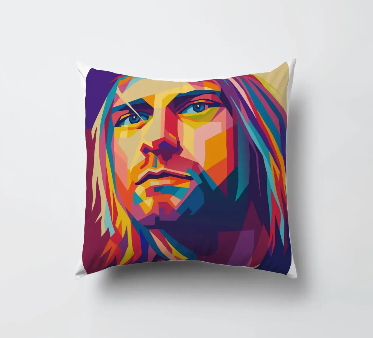 kurt cobain retro pop art wpap cojín de aiswa