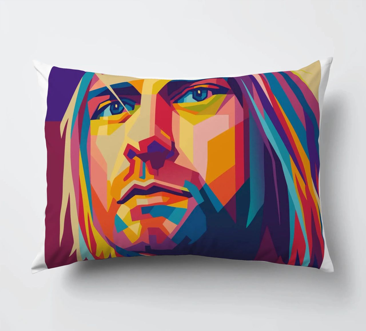 kurt cobain retro pop art wpap cuscino da aiswa
