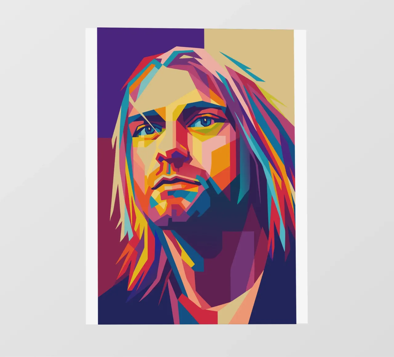 kurt cobain retro pop art wpap telo in pvc da aiswa