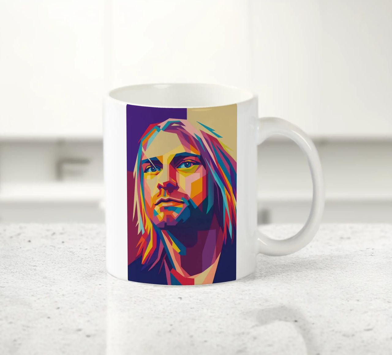 kurt cobain retro pop art wpap tazza in ceramica da aiswa