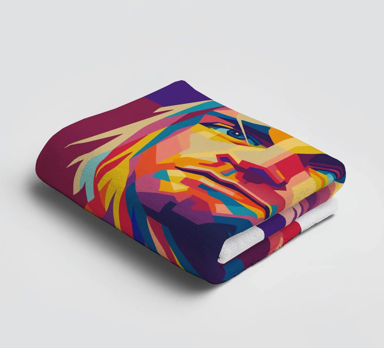 kurt cobain retro pop art wpap asciugamano da bagno da aiswa