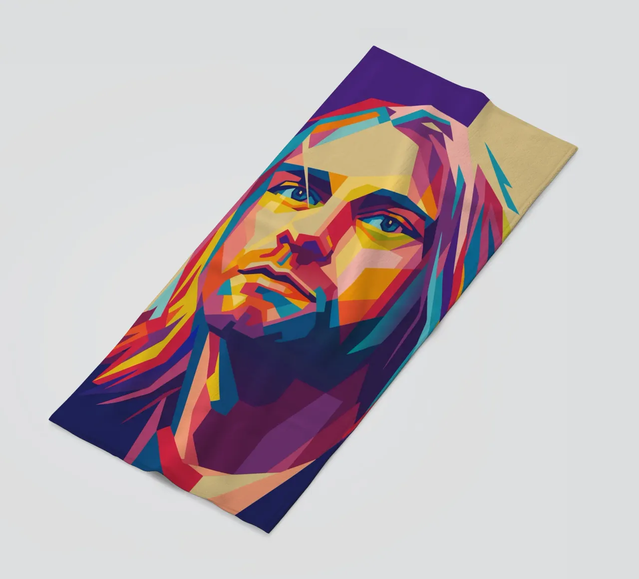 kurt cobain retro pop art wpap telo mare da aiswa