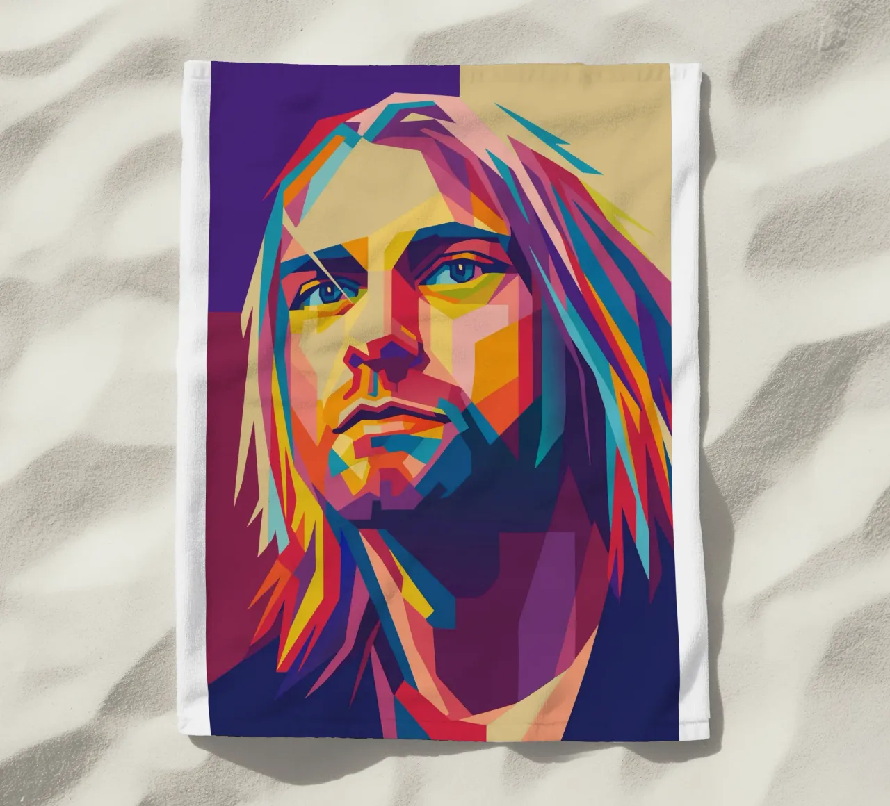 kurt cobain retro pop art wpap telo mare da aiswa