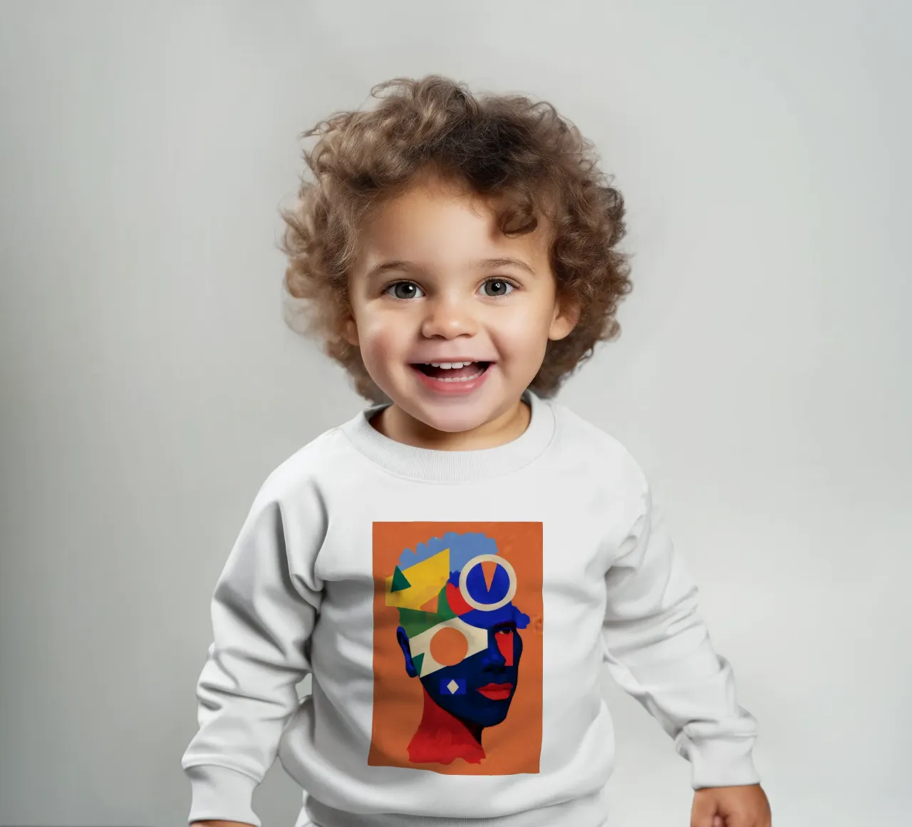Ritratto cubista a colori felpa neonato da Paez Harmony
