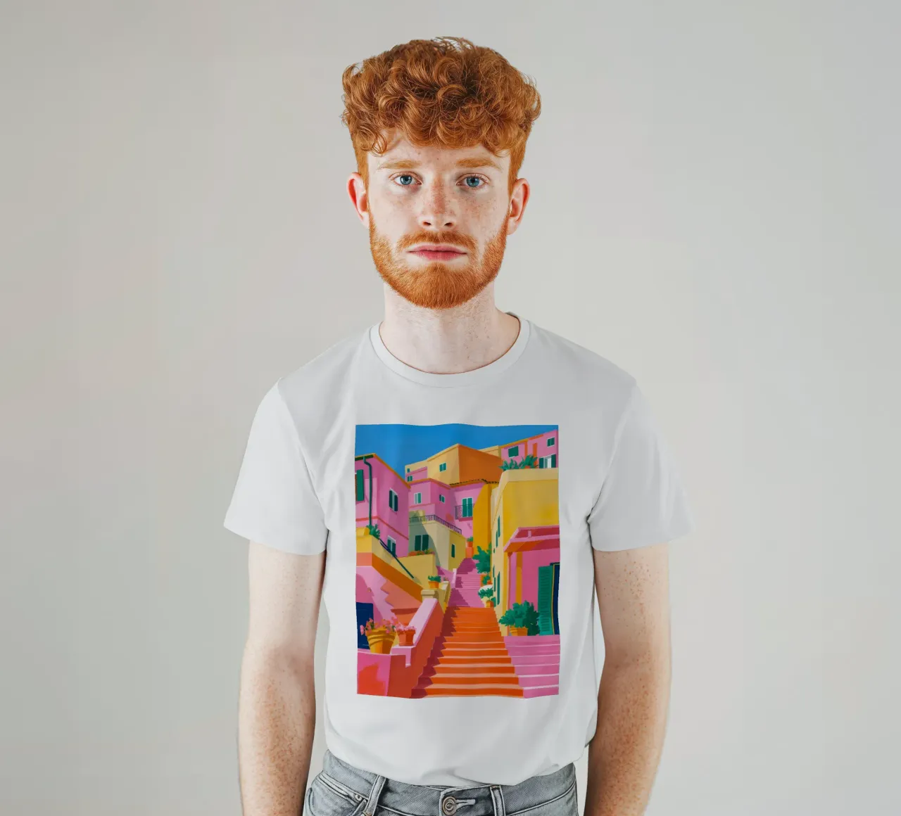 Trap naar kleuren t-shirt van Paez Harmony