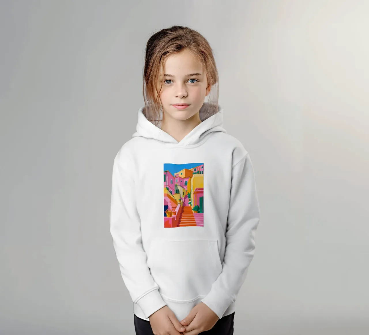 Scala dei colori felpa bambino con cappuccio da Paez Harmony