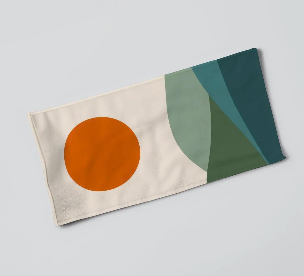 Pastoral Green Horizon towel by Stone Patina